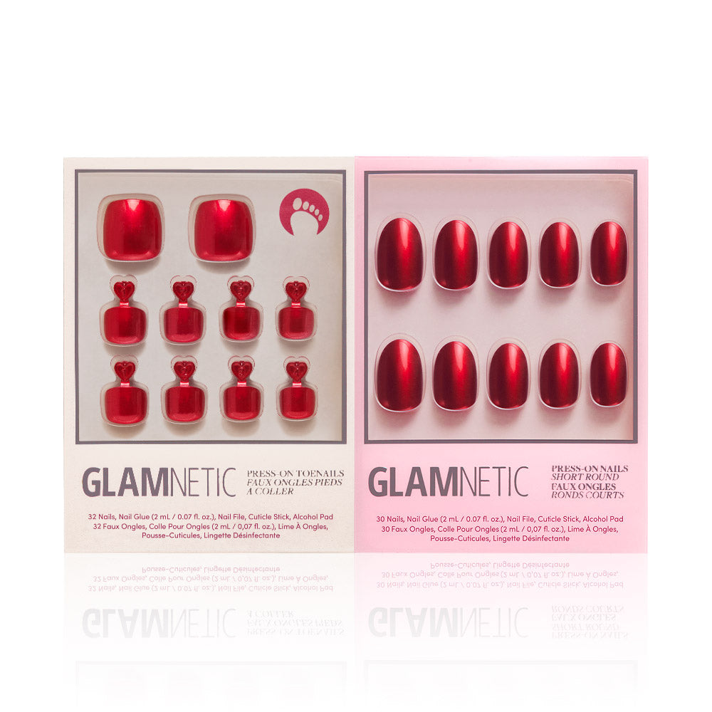 Cherry Glaze Mani Pedi