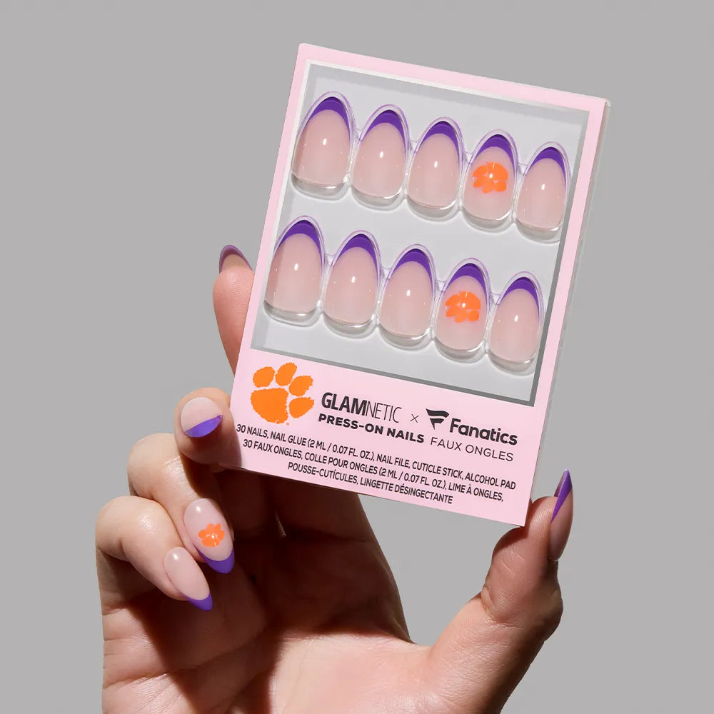 Clemson Tigers Press-On Nail Set