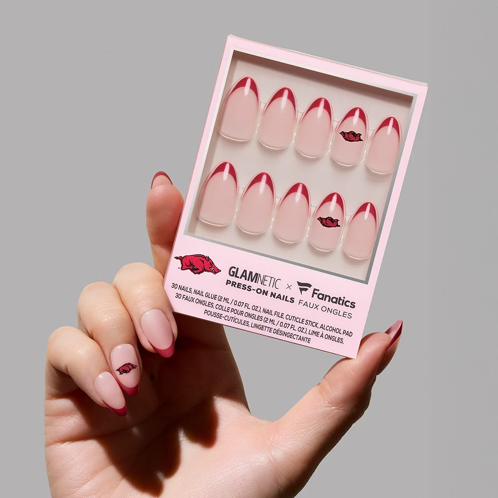 Arkansas Razorbacks Press-On Nail Set