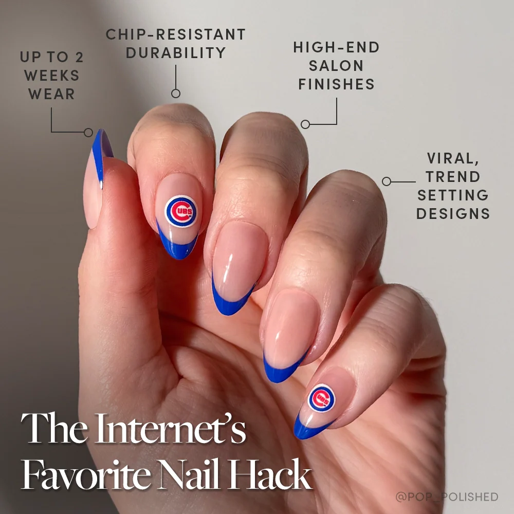 Chicago Cubs Press-On Nail Set