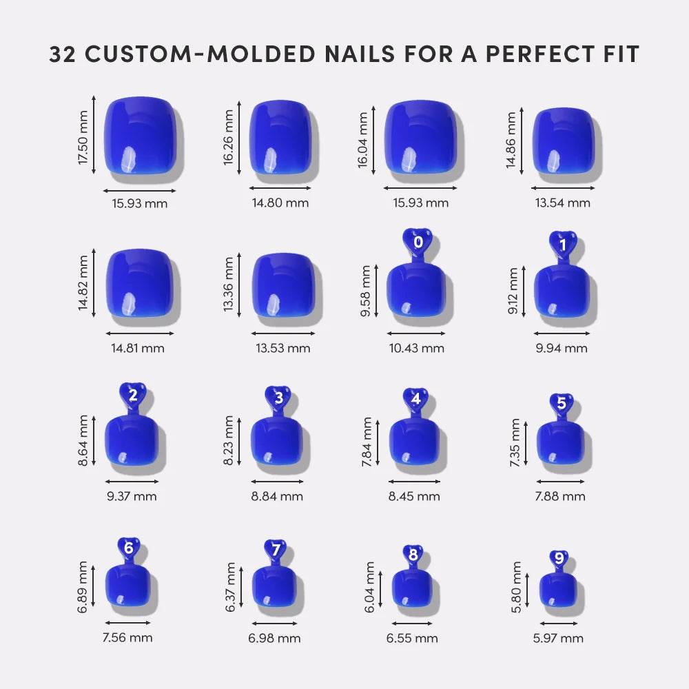 Cobalt Blue Toenail