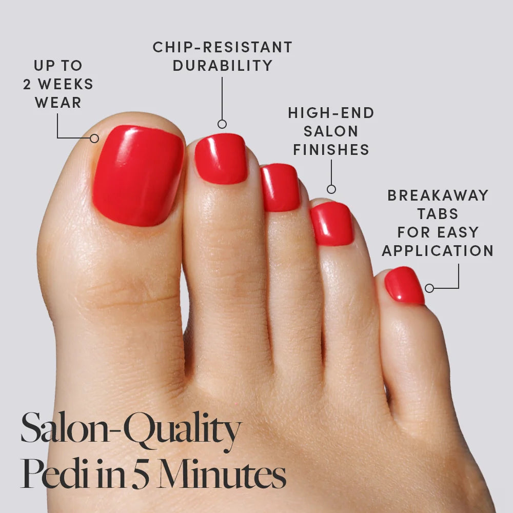 Fiery Red Toenail