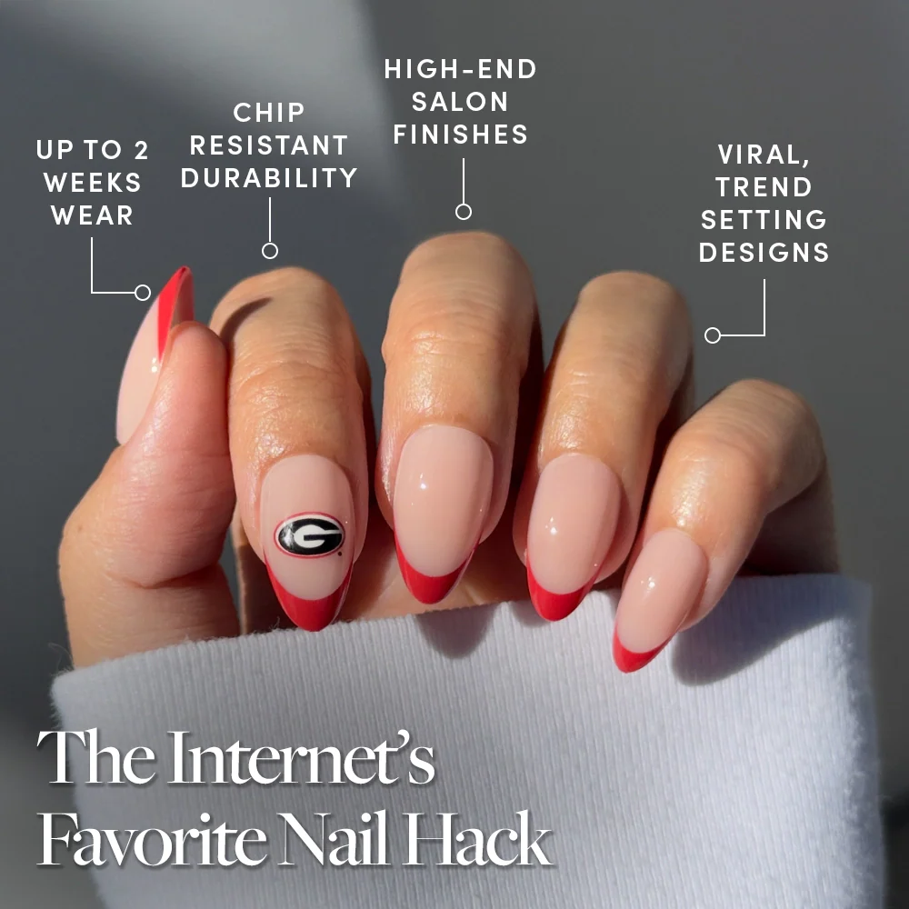 Georgia Bulldogs Press-On Nail Set