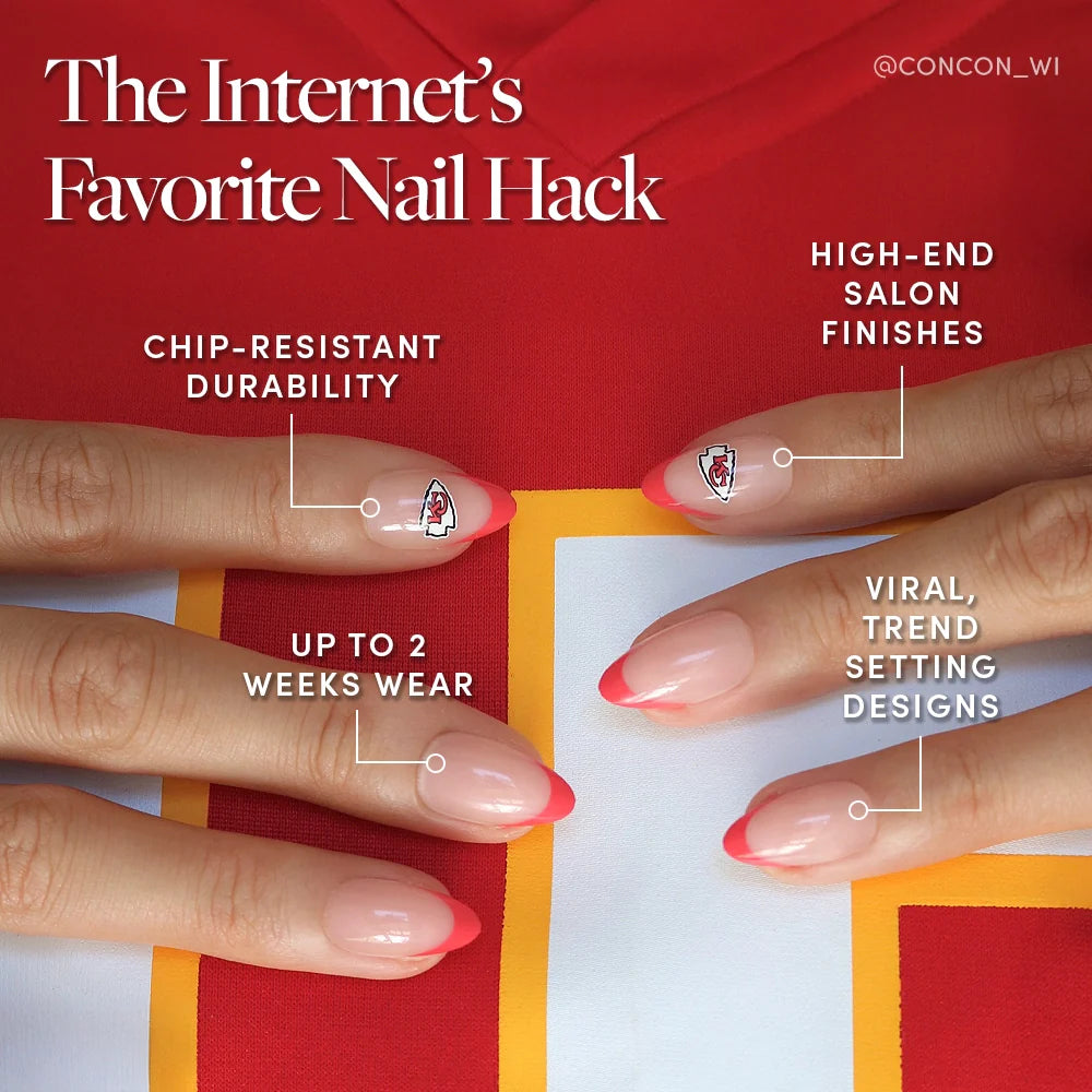 Kansas City Chiefs Press-On Nail Set