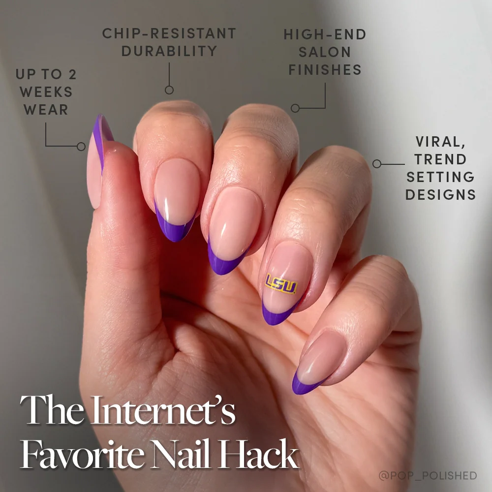 LSU Tigers Press-On Nail Set