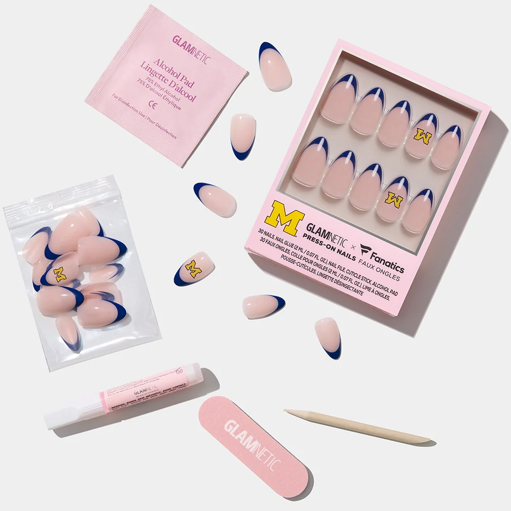 Michigan Wolverines Press-On Nail Set