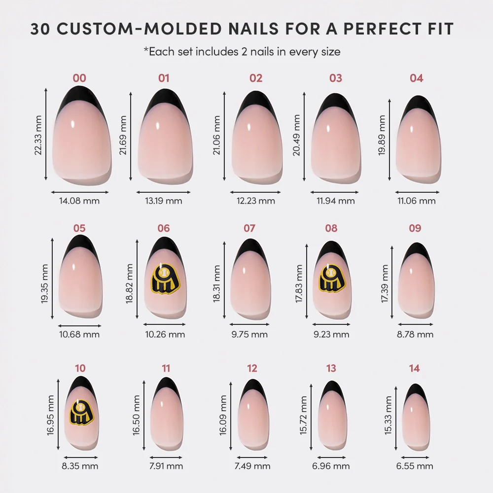 Milwaukee Brewers Press-On Nail Set