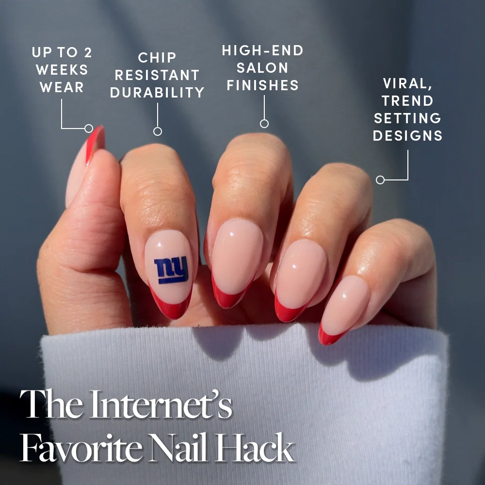 New York Giants Press-On Nail Set