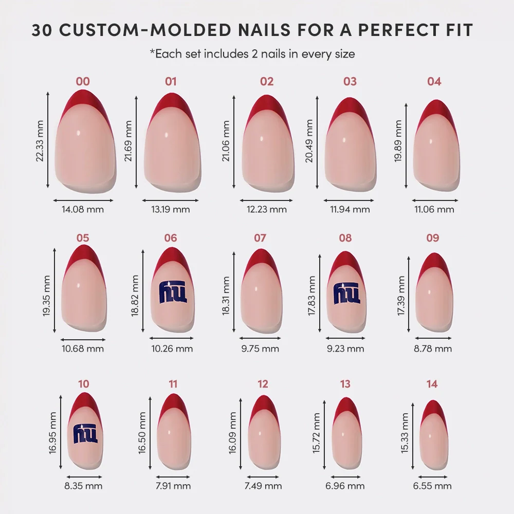 New York Giants Press-On Nail Set