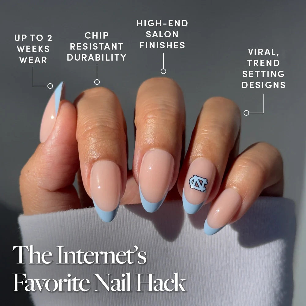 North Carolina Tar Heels Press-On Nail Set