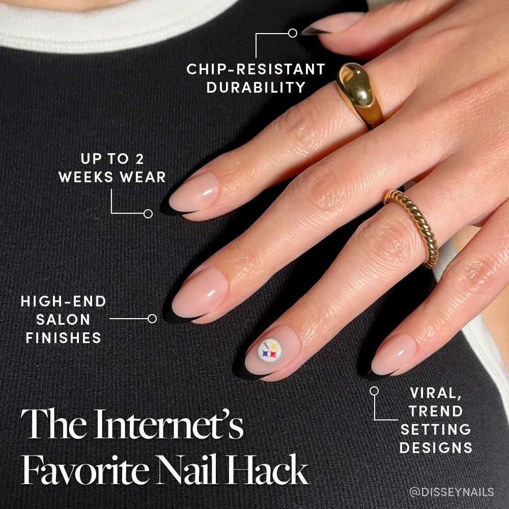 Pittsburgh Steelers Press-On Nail Set