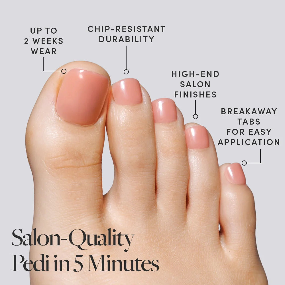 Sheer Peach Toenail