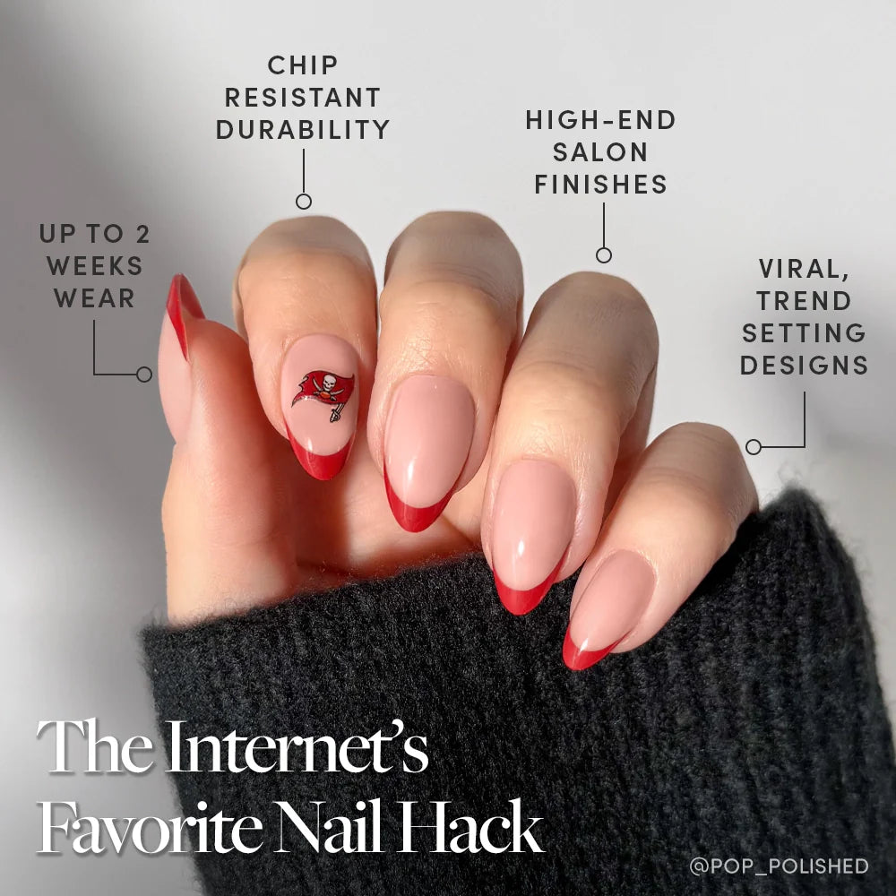 Tampa Bay Buccaneers Press-On Nail Set